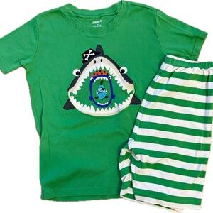 Carter's Green Shark Pajama Set